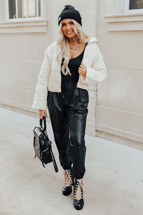 Blizzard On Broadway Jacket In Cream-Beginning Fashion