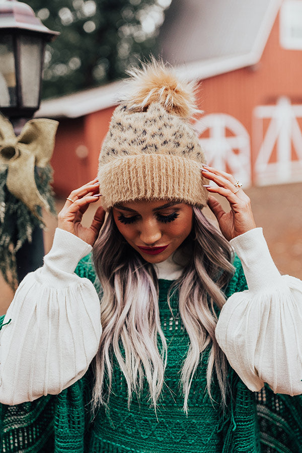 Everyday Prints Eyelash Knit Beanie-Beginning Fashion