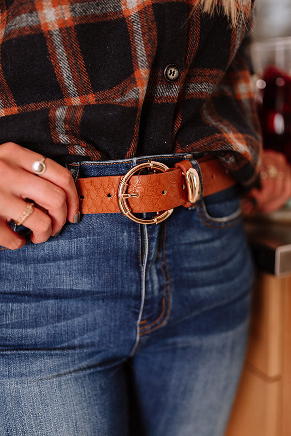 Classic Crush Belt In Camel-Beginning Fashion
