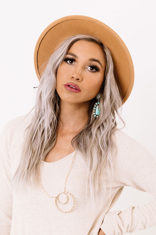 Everyday Contentment Felt Hat-Beginning Fashion