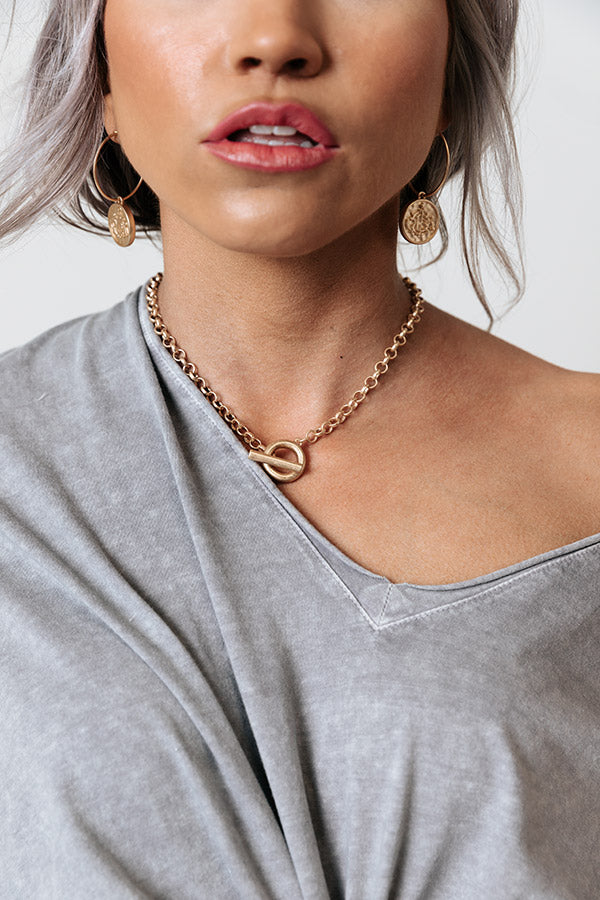 Here For Happy Hour Necklace-Beginning Fashion