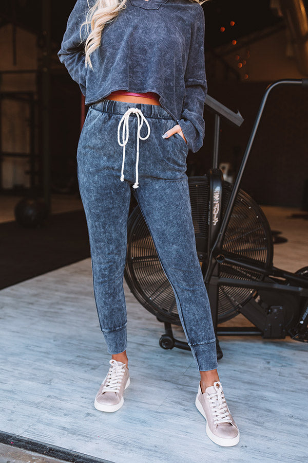 Coffee Over Crunches Knit Joggers-Beginning Fashion