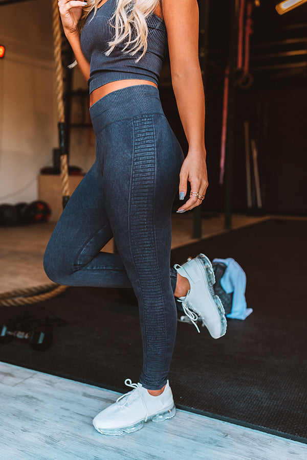 Bright And Early High Waist Legging In Vintage Black-Beginning Fashion