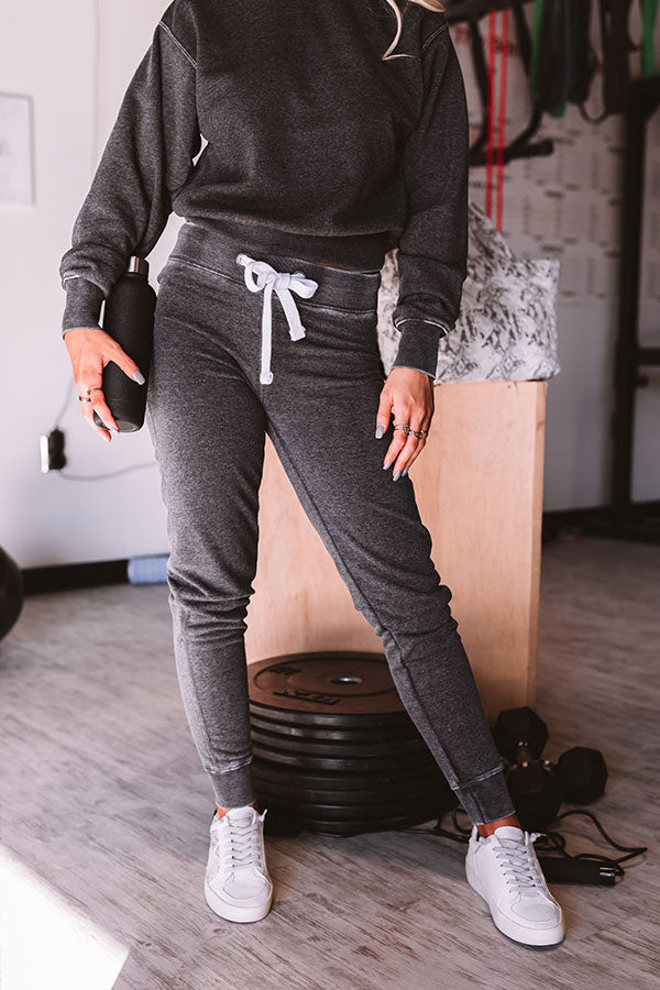 Fresh Air Joggers in Vintage Black-Beginning Fashion