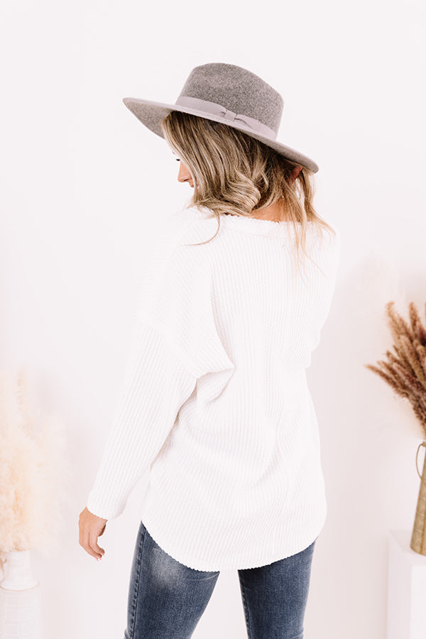 Gaining Momentum Shift Top In White-Beginning Fashion