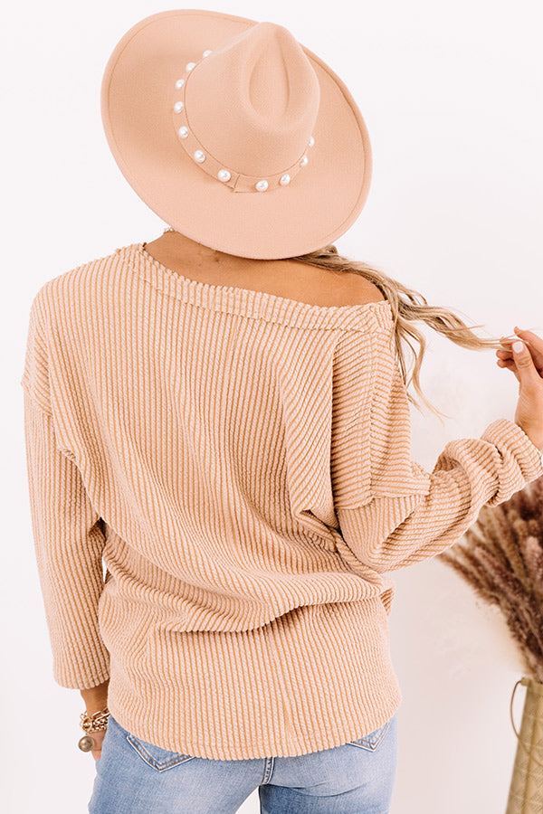 Gaining Momentum Shift Top In Light Camel-Beginning Fashion