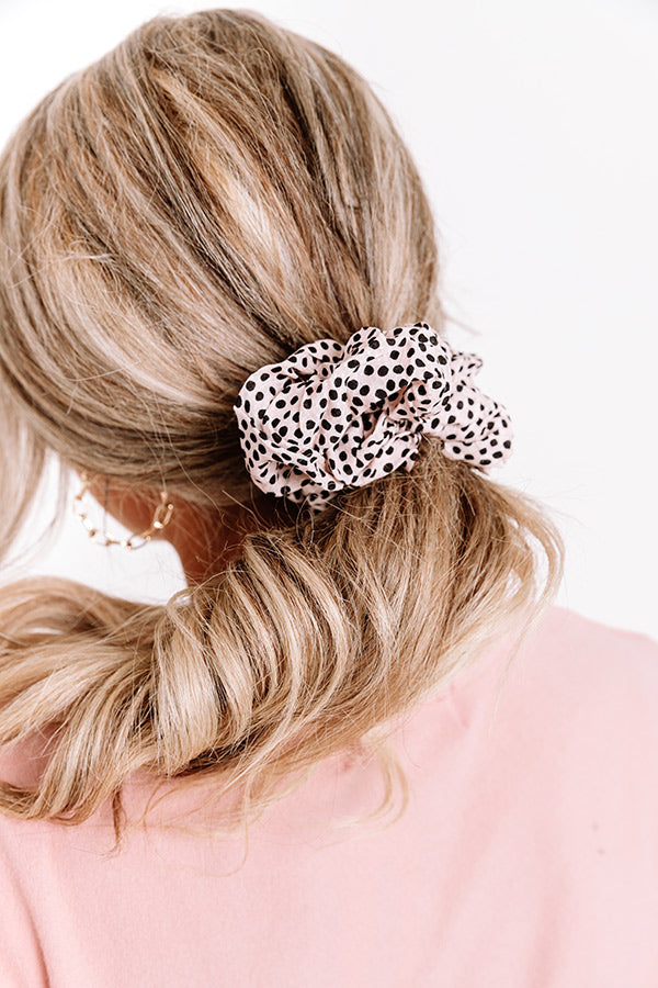 Brunch Scrunchie in Dot-Beginning Fashion
