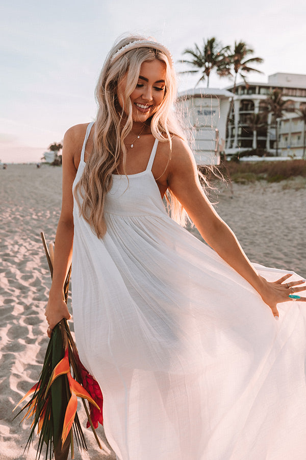 Heavenly Flow Maxi Dress in Ivory-Beginning Fashion