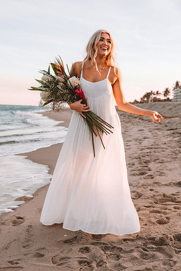 Heavenly Flow Maxi Dress in Ivory-Beginning Fashion