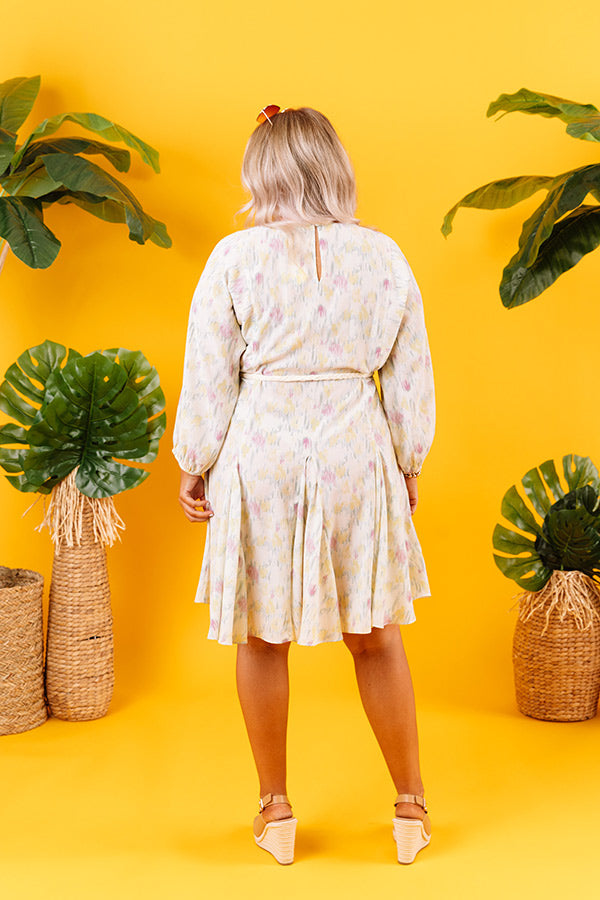 Fluent In French Shift Dress Curves-Beginning Fashion