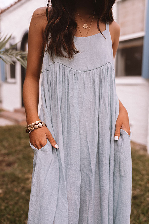 Heavenly Flow Maxi Dress in Sky Blue-Beginning Fashion