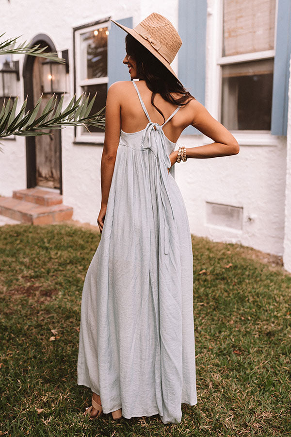 Heavenly Flow Maxi Dress in Sky Blue-Beginning Fashion