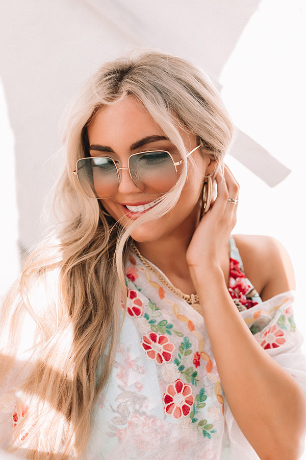 Baja Bombshell Sunnies In Green-Beginning Fashion