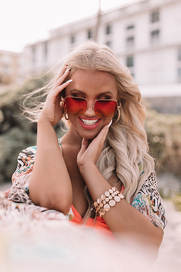 Baja Bombshell Sunnies In Orange-Beginning Fashion
