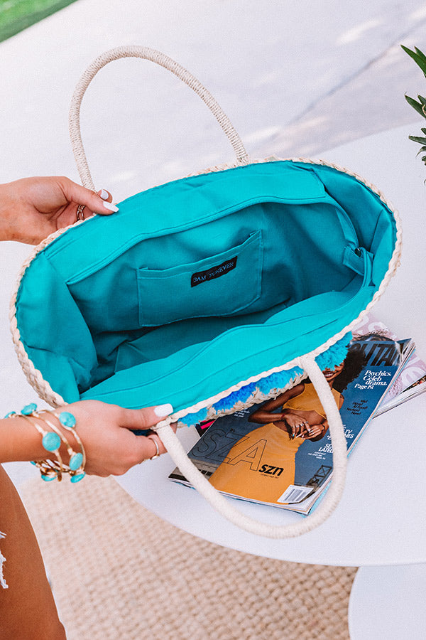 Beach Ready Woven Tote In Ivory-Beginning Fashion