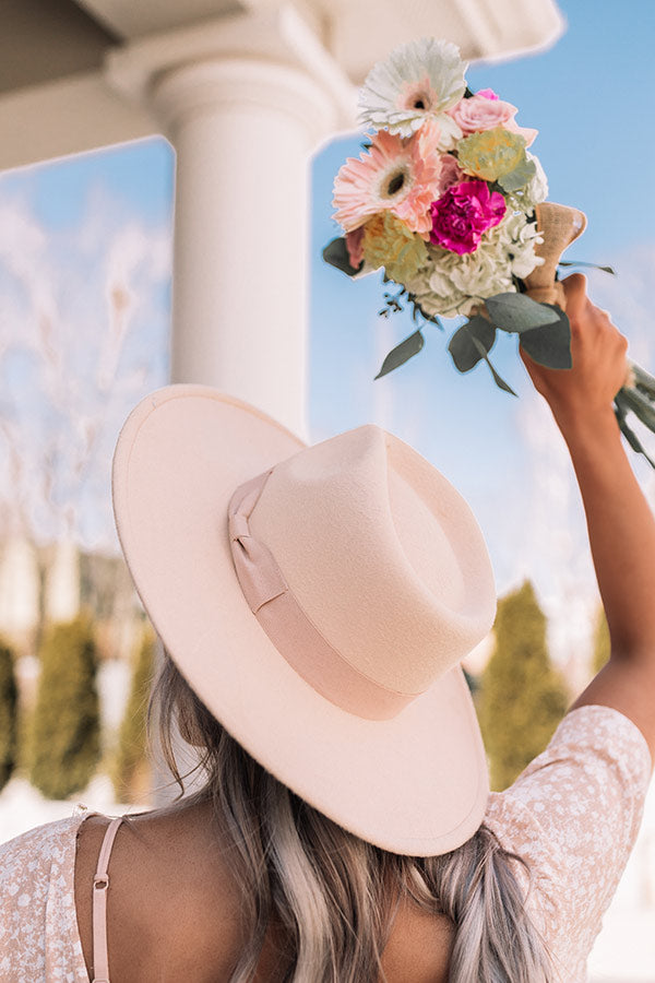 Chic Forever Felt Fedora In Cream-Beginning Fashion