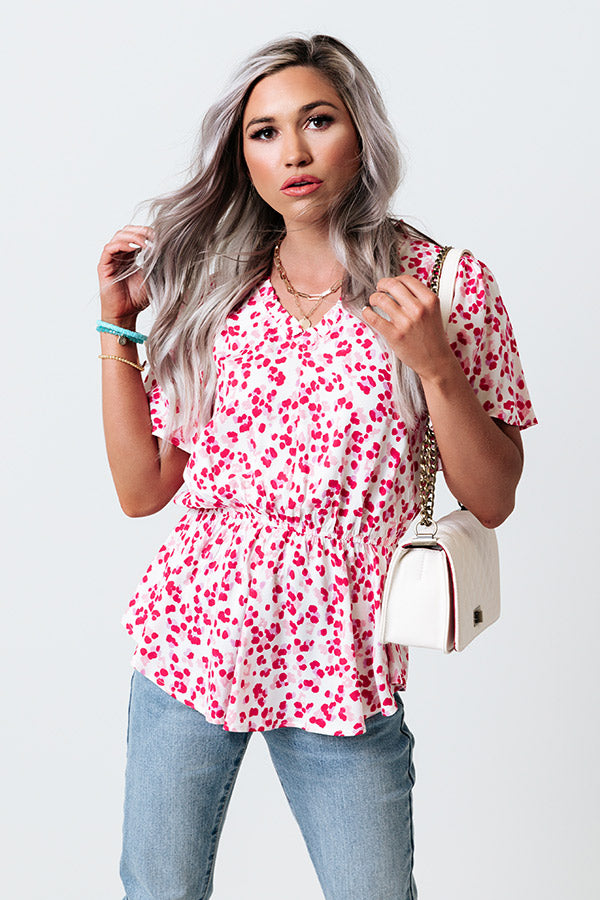 Dazzle Divine Polka Dot Top-Beginning Fashion