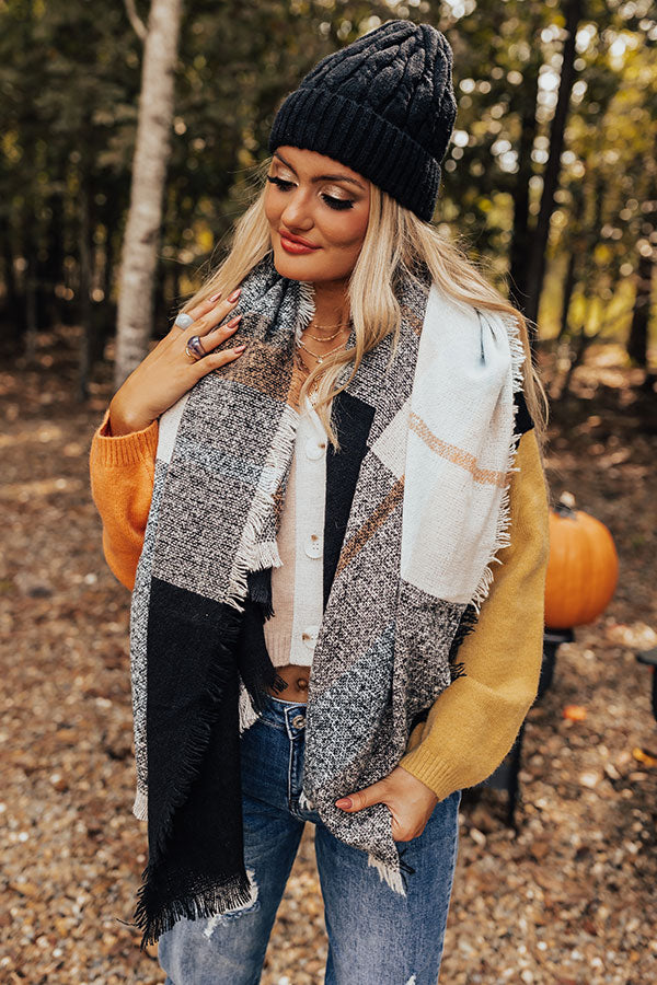 Brooklyn Bridge Blanket Scarf in Ivory-Beginning Fashion