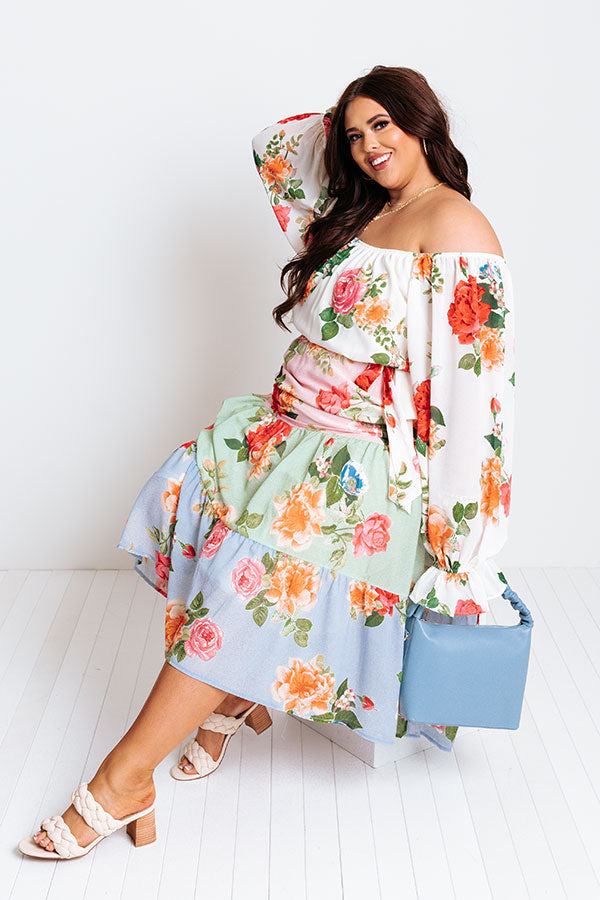 Garden Allure Midi Curves-Beginning Fashion
