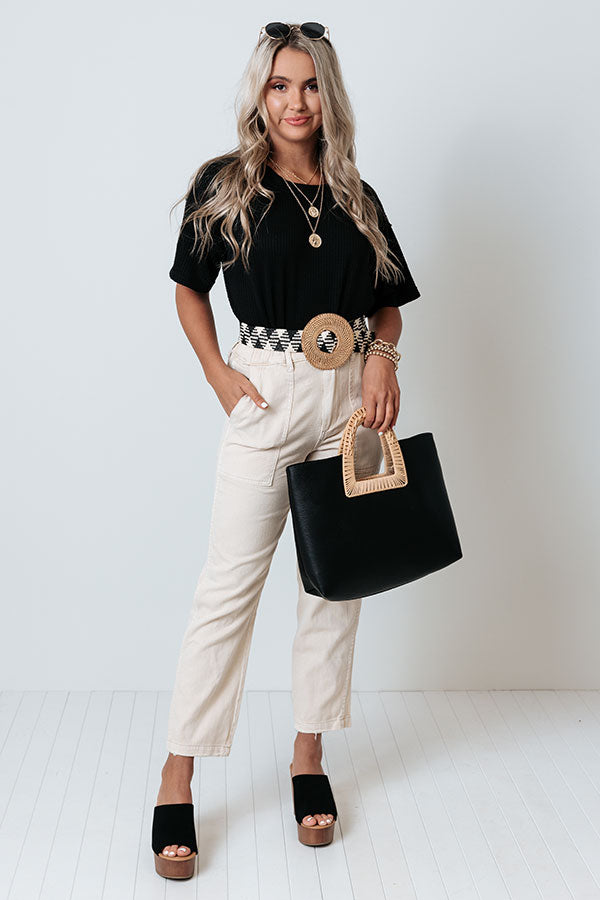 Best Foot Forward Bodysuit In Black-Beginning Fashion