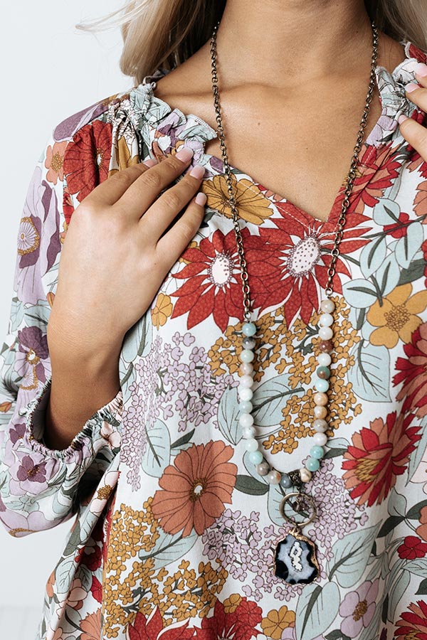 Chic Journey Semi Precious Necklace-Beginning Fashion