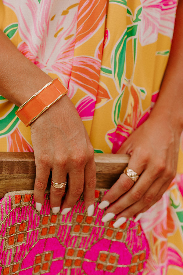 Bailey Bracelet in Orange-Beginning Fashion