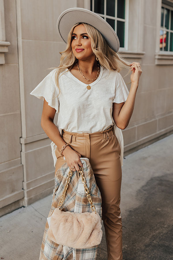 Here With Me Tee In White-Beginning Fashion
