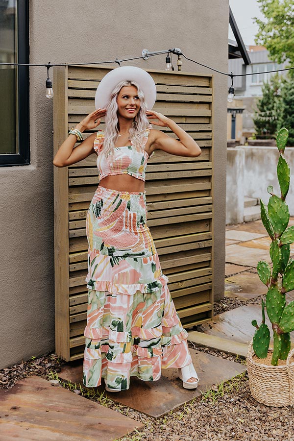 Bali Dreams Smocked Skirt-Beginning Fashion