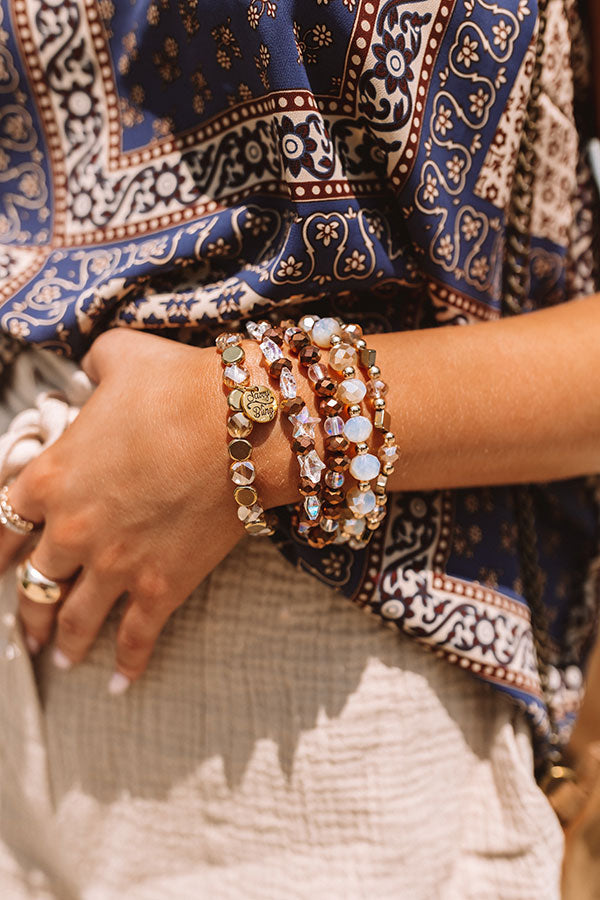 Cafe Cool 7 Bracelet Set-Beginning Fashion