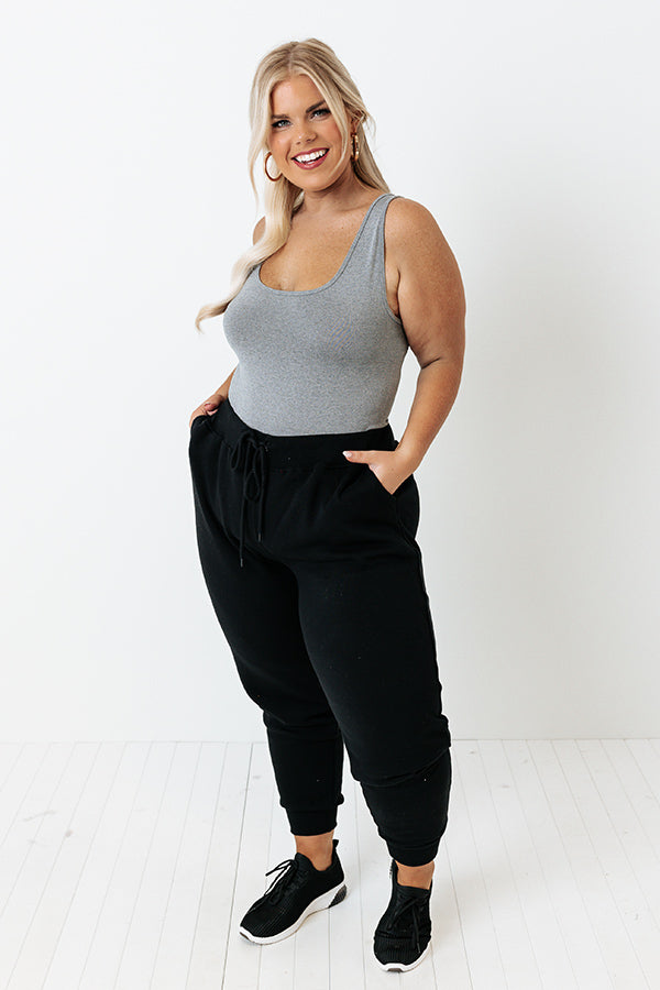 Basic Instincts Seamless Tank In Grey Curves-Beginning Fashion