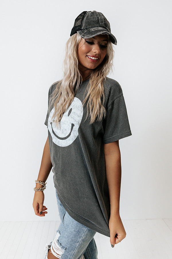 Big Smile Graphic Tee-Beginning Fashion