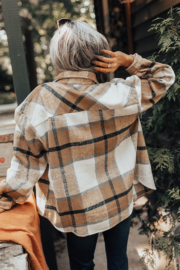 Fall Transition Plaid Jacket-Beginning Fashion
