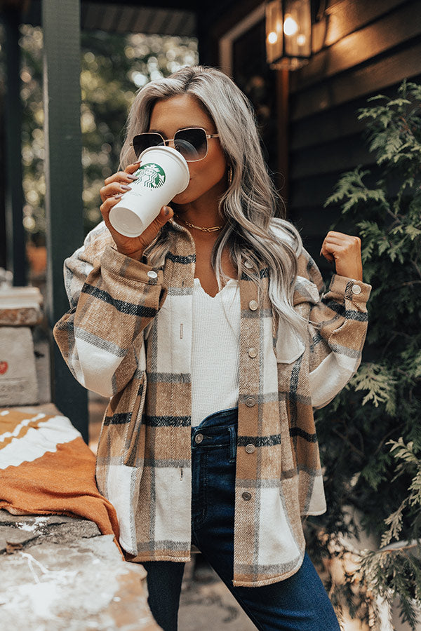 Fall Transition Plaid Jacket-Beginning Fashion