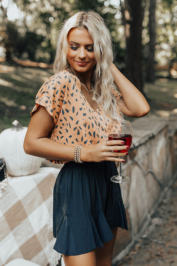 Balancing Act Shift Top In Light Rust-Beginning Fashion