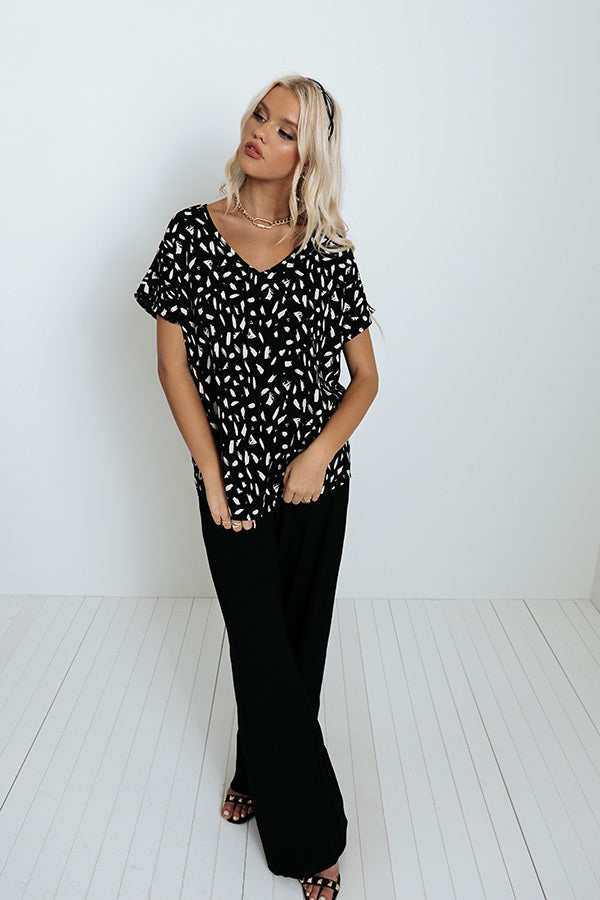 Balancing Act Shift Top In Black-Beginning Fashion