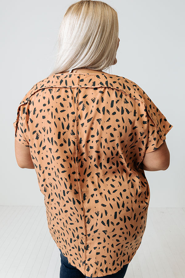 Balancing Act Shift Top In Light Rust Curves-Beginning Fashion