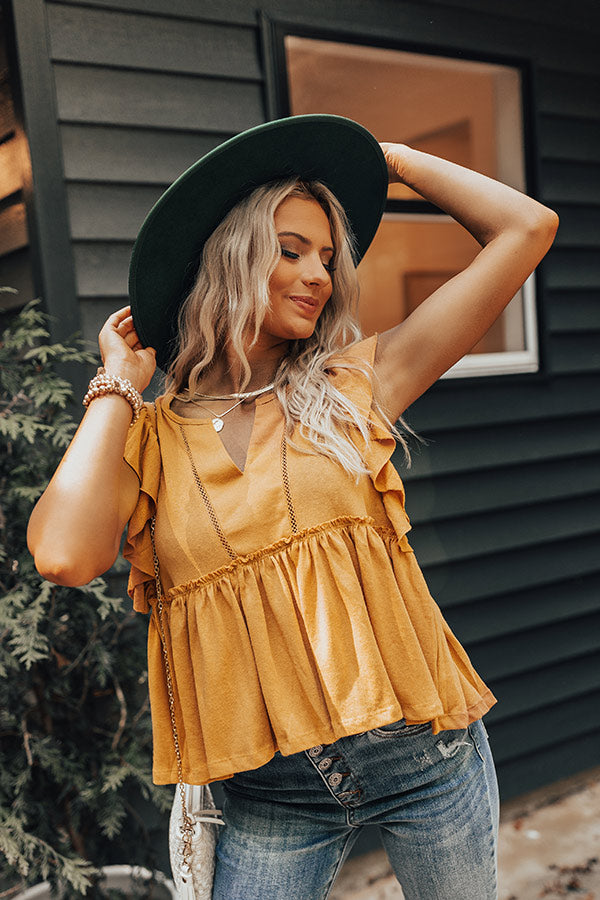 Broadcasting Live Ruffle Top-Beginning Fashion