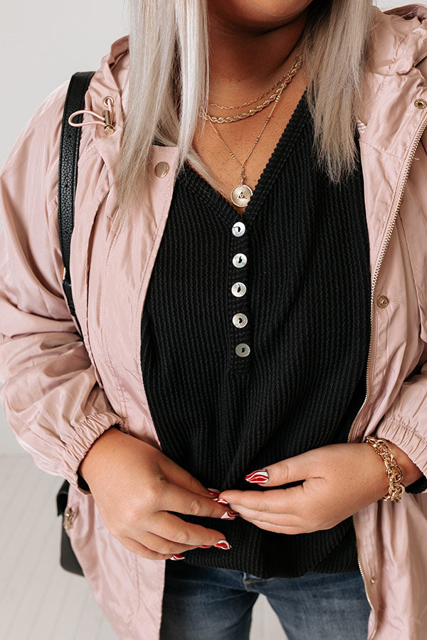 Fall Time On My Mind Lightweight Parka Curves-Beginning Fashion