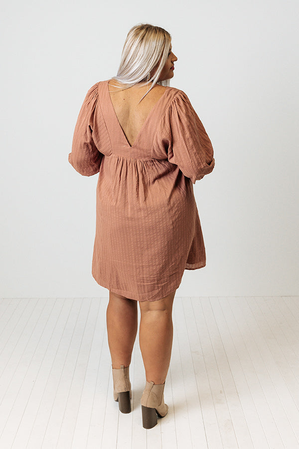 Forever Stylish Dress in Rustic Rose Curves-Beginning Fashion