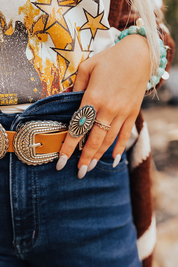 Forest Trail Ring In Turquoise-Beginning Fashion