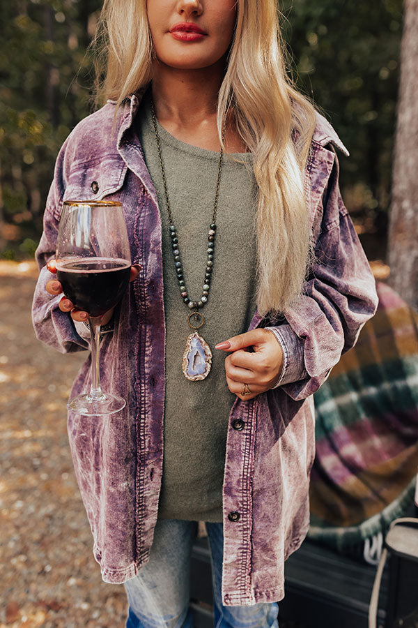 Cabinside Sips Druzy Necklace-Beginning Fashion