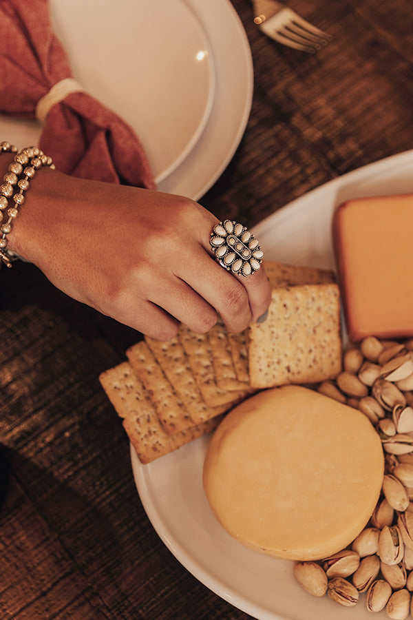 Good Attitude Ring In Ivory-Beginning Fashion