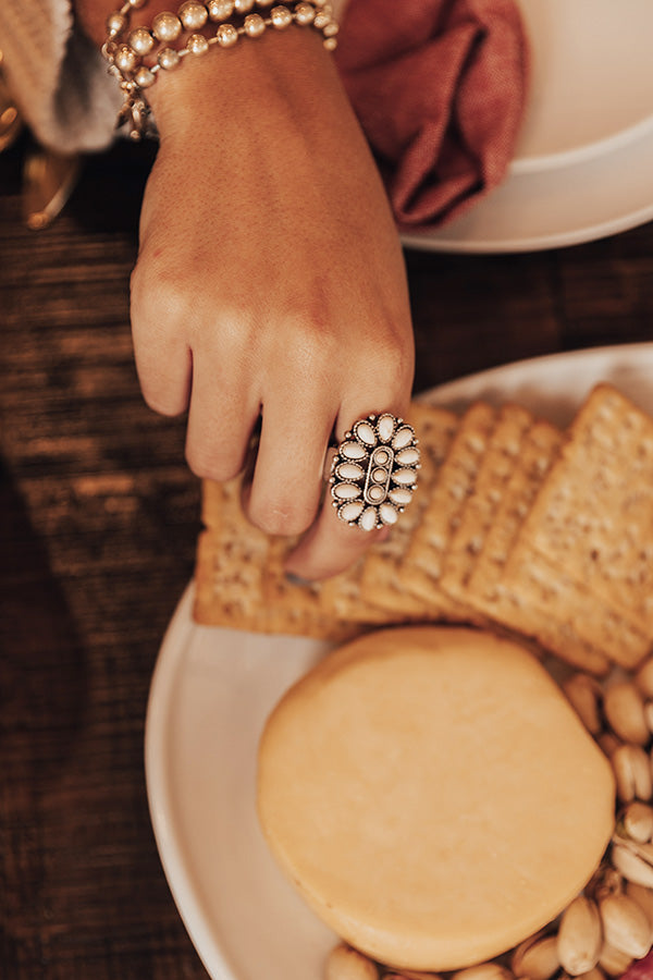 Good Attitude Ring In Ivory-Beginning Fashion