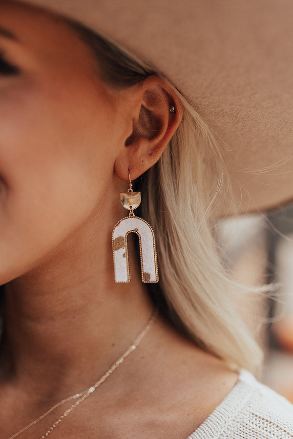 Central Park Perks Earrings In Ivory-Beginning Fashion