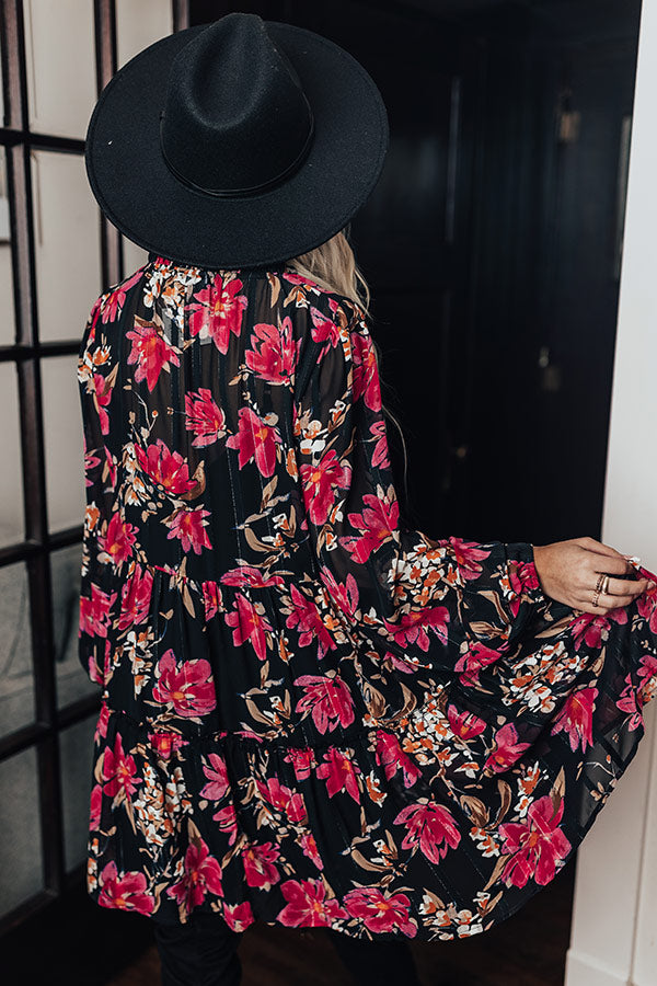 Broadway And Bubbly Floral Shift Dress-Beginning Fashion