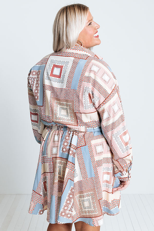 Glam Slam Dress in Airy Blue Curves-Beginning Fashion