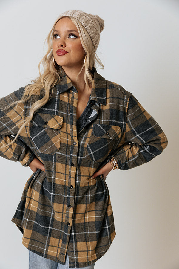 Great Opportunity Plaid Top-Beginning Fashion