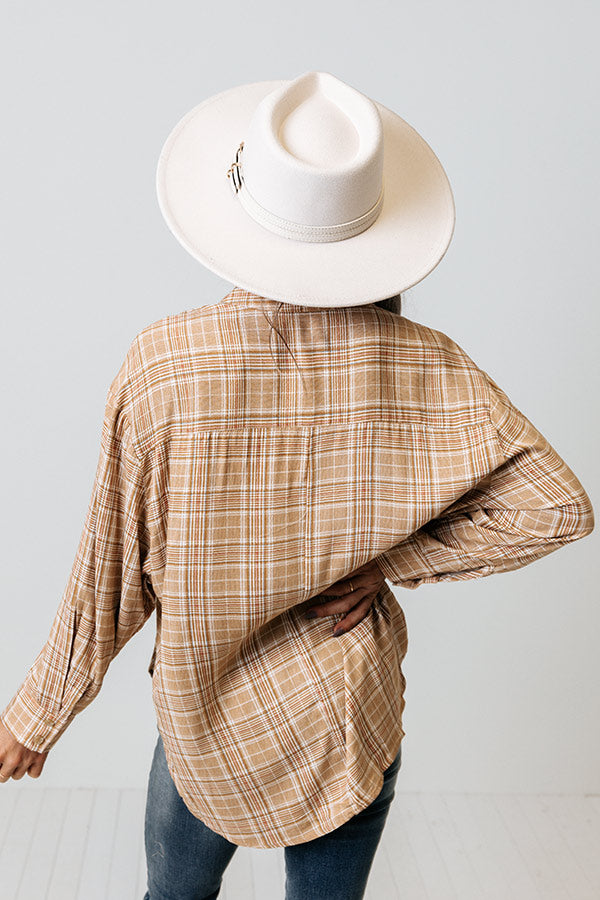 Be Yourself Plaid Top-Beginning Fashion