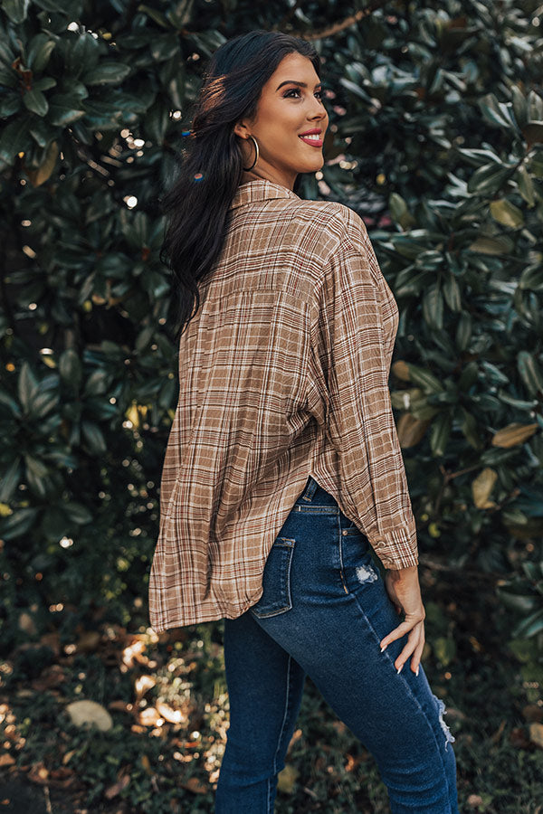 Be Yourself Plaid Top-Beginning Fashion