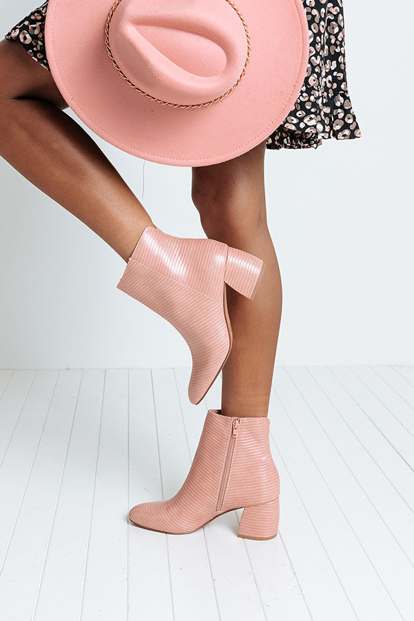 Davinna Faux Leather Bootie-Beginning Fashion